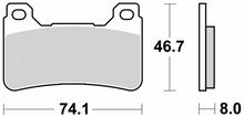 SBS Front Brake Pads 809HS for Honda CBR 600RR