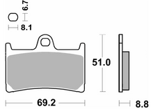 SBS Front Brake Pads 634HS