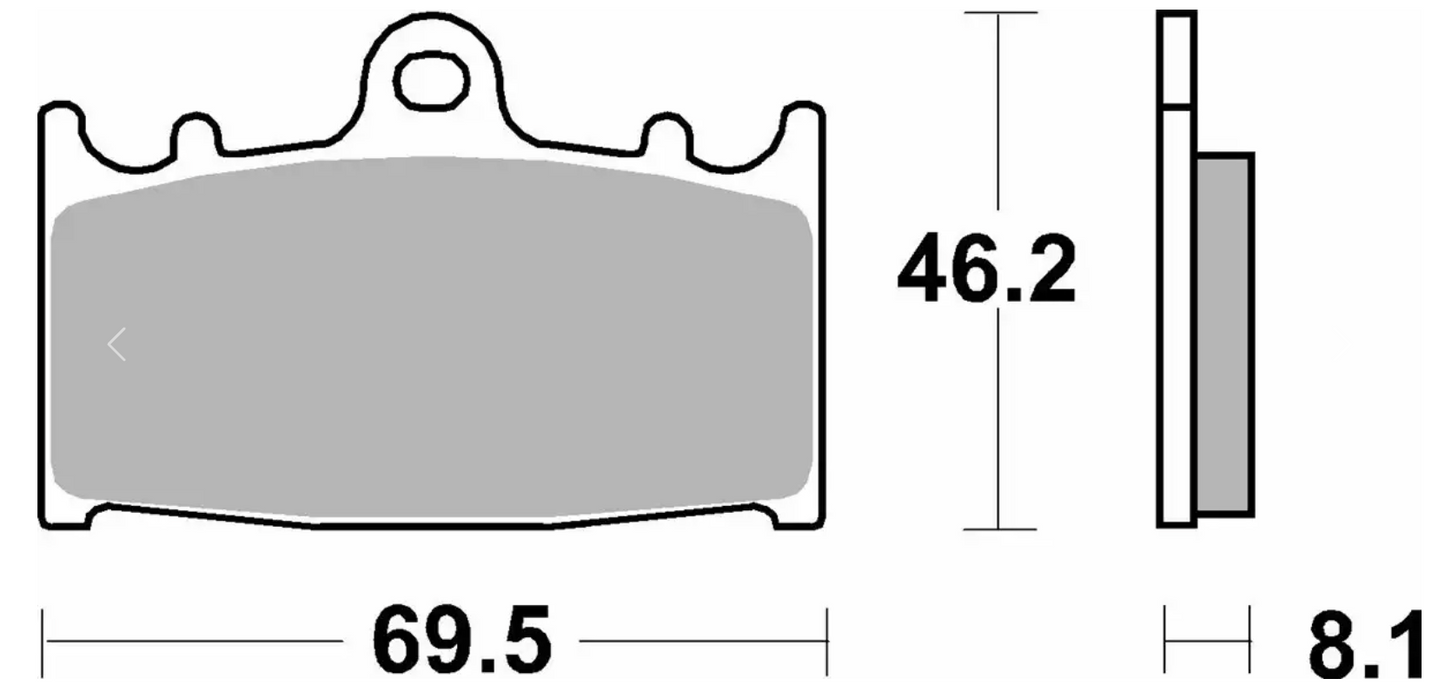 SBS Front Brake Pads 631RS