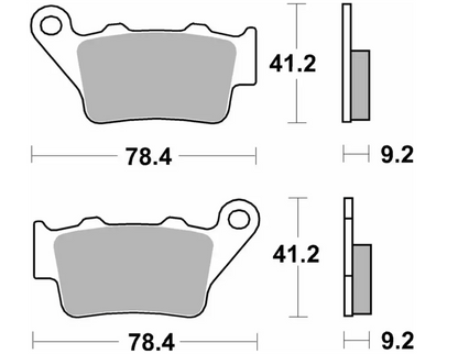 SBS Rear Brake Pads for BMW S1000RR "21