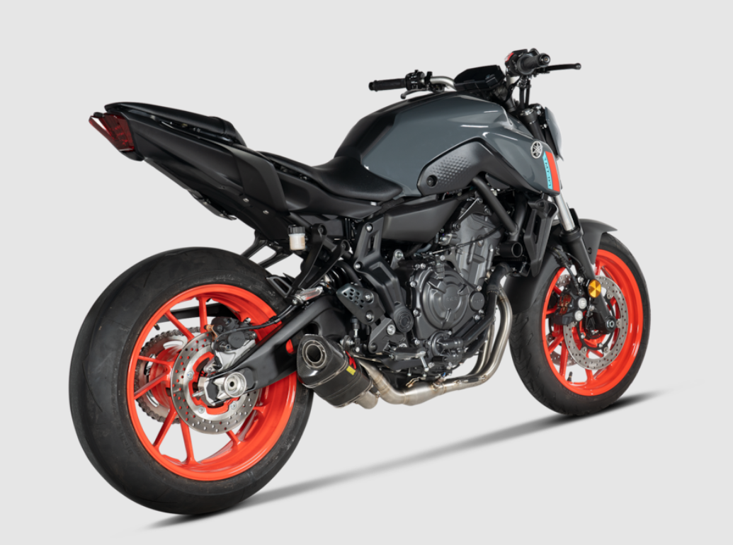 Akrapovic Full Exhaust for Yamaha MT07 2022 Racing Line (Carbon)