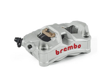 BREMBO Stylema Natural Anodizing Red BREMBO logo brake Caliper (Front Left)