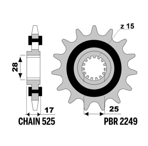 PBR Engine Sprocket  for Ducati Panigale R1199  2019