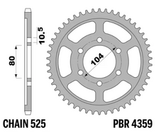 PBR Rear Sprocket for Kawasaki Z900 2017 - 2024