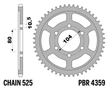 PBR Rear Sprocket for Kawasaki Z1000 2014 - 2020