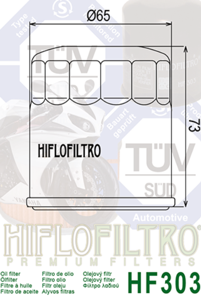 Hiflo Premium Oil Filter HF 303