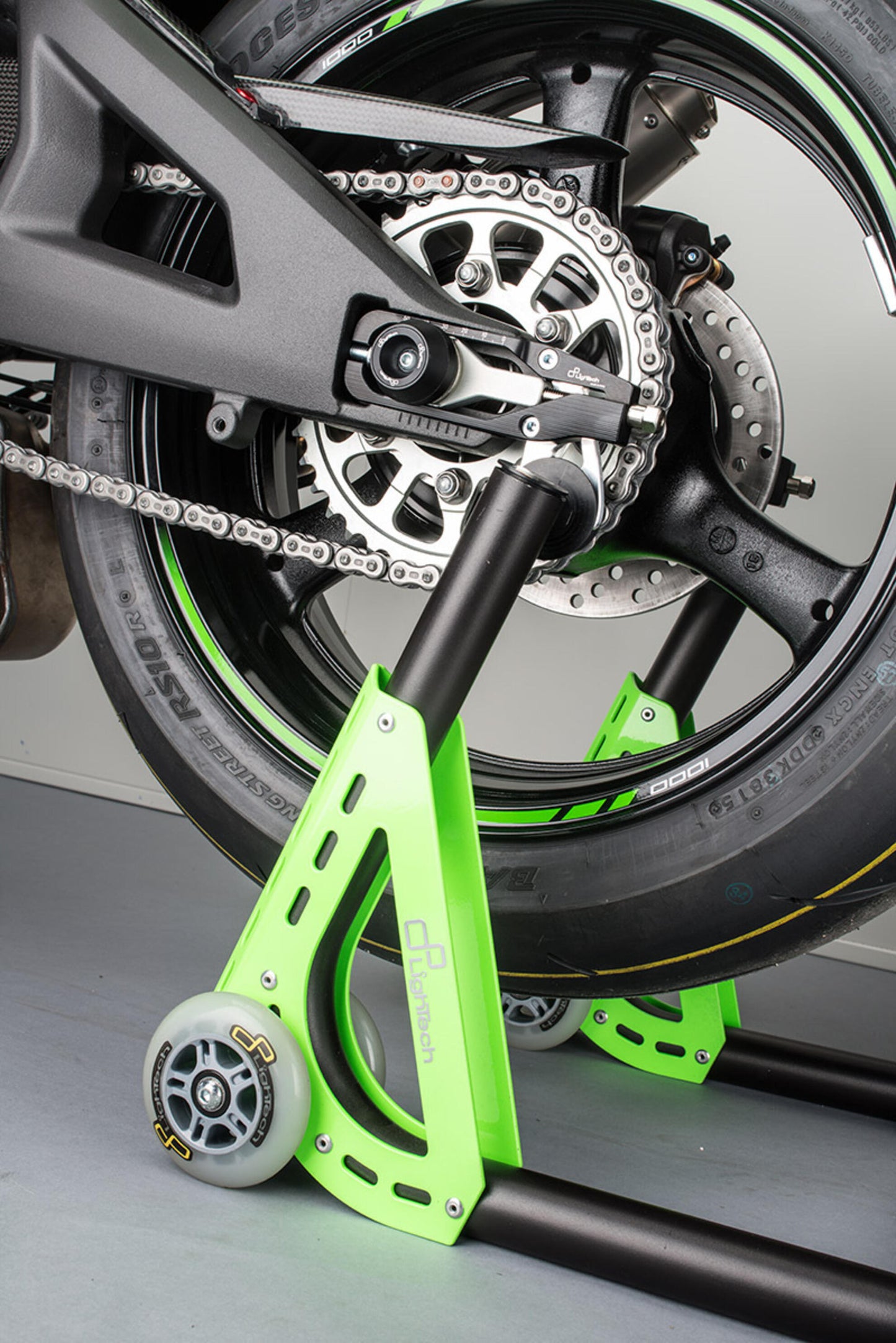LighTech Chain Adjusters Black for Kawasaki ZX10R 2016-2026