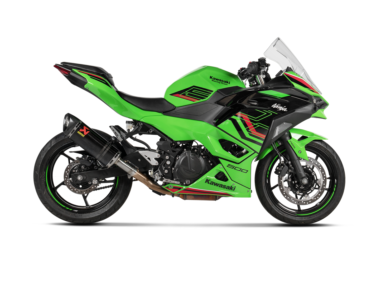Akrapovic Exhaust Slip-On Line (Carbon) for Kawasaki Ninja 400 / Ninja 500 / Z400 / Z500 2018 - 2024