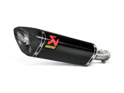 Akrapovic Exhaust Slip-On Line (Carbon) for Kawasaki Ninja 400 / Ninja 500 / Z400 / Z500 2018 - 2024