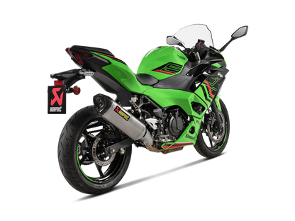 Akrapovic Exhaust Slip-On Line (Titanium) for Kawasaki Ninja 500 / Z 500 2024-2026