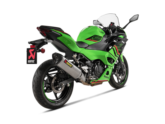 Akrapovic Exhaust Slip-On Line (Titanium) for Kawasaki Ninja 500 / Z 500 2024-2026