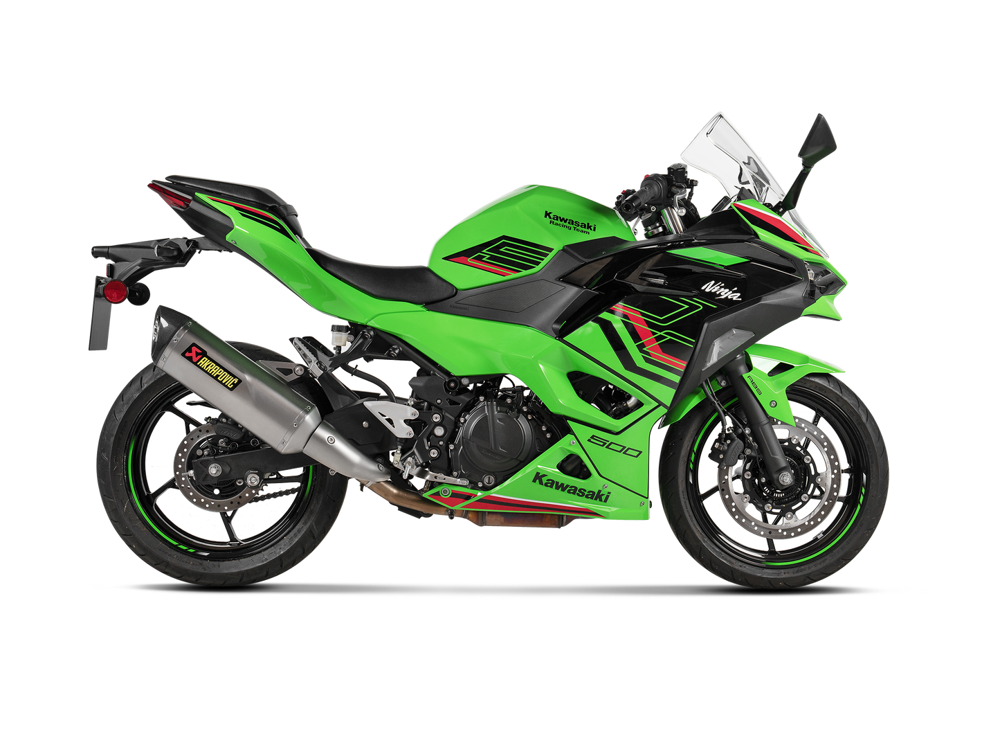 Akrapovic Exhaust Slip-On Line (Titanium) for Kawasaki Ninja 500 / Z 500 2024-2026