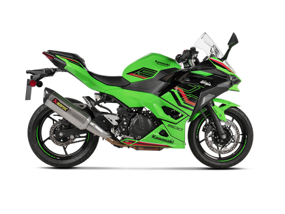Akrapovic Exhaust Slip-On Line (Titanium) for Kawasaki Ninja 500 / Z 500 2024-2026